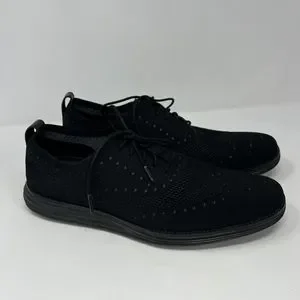 Cole Haan Mens Sz 12 Original Grand Stitchlite Wingtip Ox Black Shoes C28443 Cole Haan Original Grand Stitchlite Wingtip Oxford Mens  main image 2
